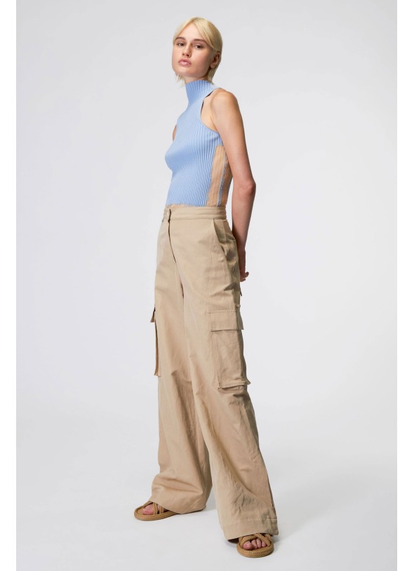 CAMISETA PUNTO CELESTE