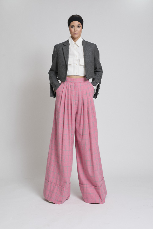 PANTALON PALAZZO ROSA