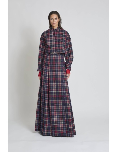 CAMISA CUADROS MARINO