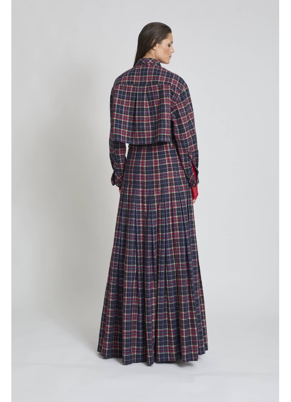 CAMISA CUADROS MARINO