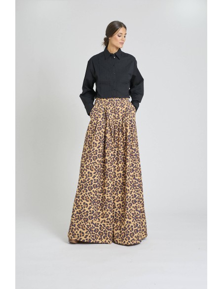 CAMISA SMOKING CORTA NEGRA