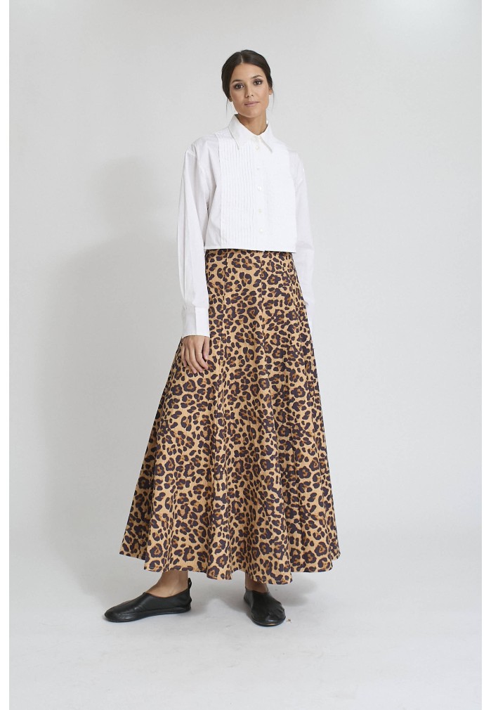 FALDA LARGA LEOPARDO