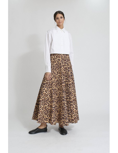 FALDA LARGA LEOPARDO