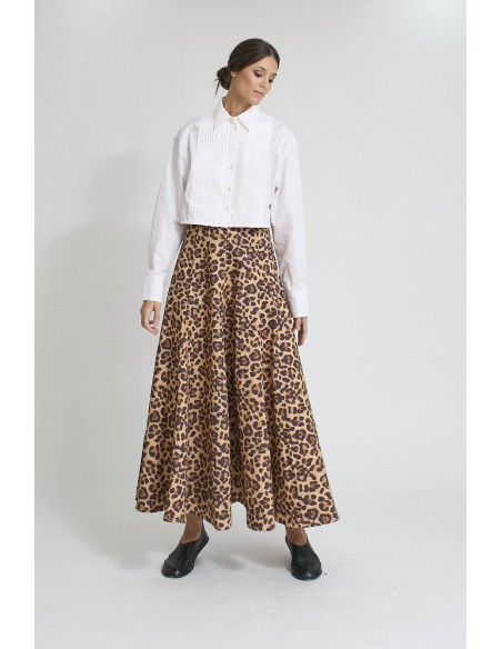 FALDA LARGA LEOPARDO