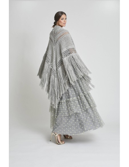 CHAL DE ALPACA GRIS