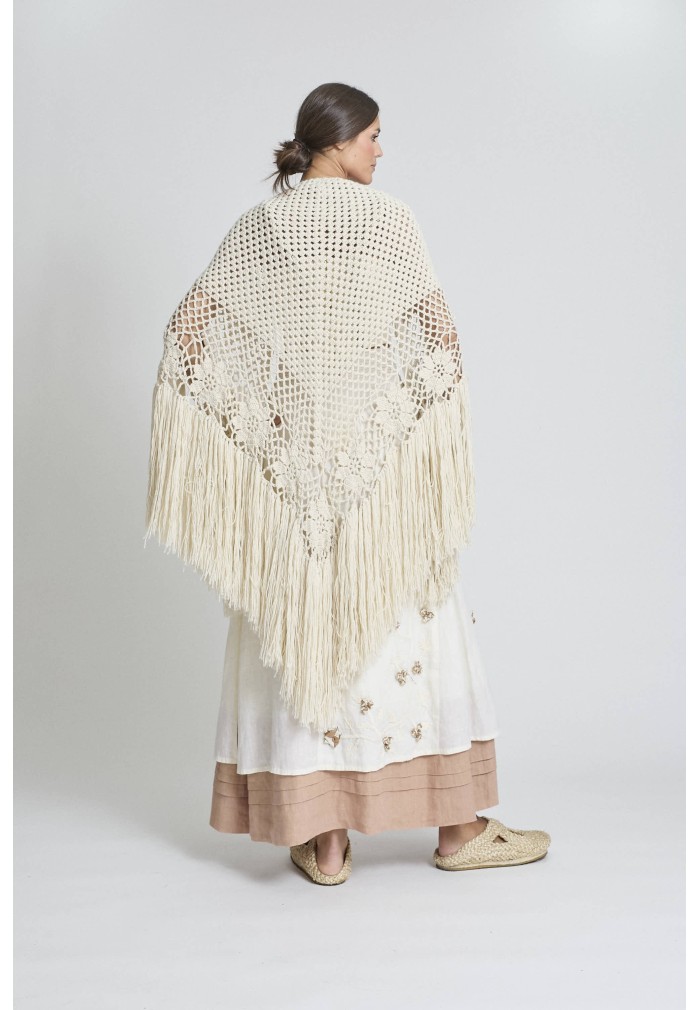 CHAL DE ALPACA FLORES