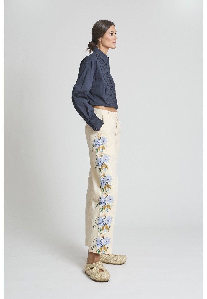 CAMISA SMOKING MARINO