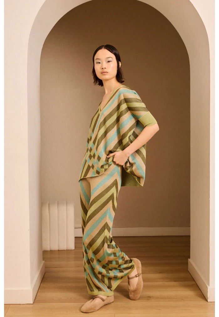 PANTALON LUREX GEOMETRICO 2