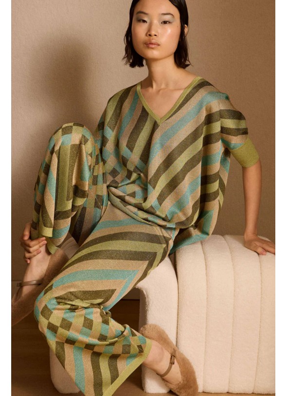 PANTALON LUREX GEOMETRICO