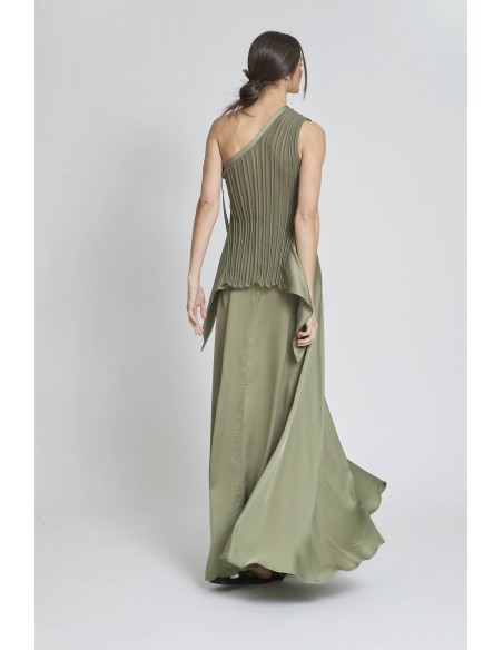 MAXI FALDA OLIVA