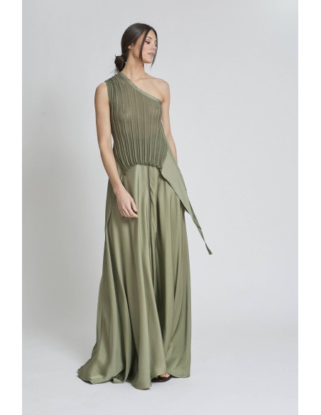 MAXI FALDA OLIVA