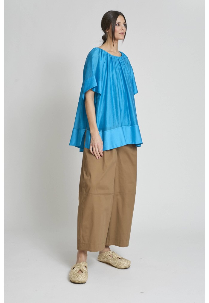 CAMISA GOMA HOMBROS AZUL