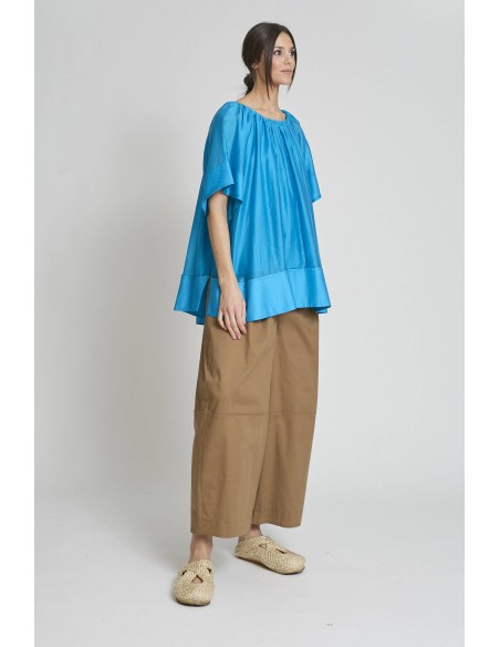 CAMISA GOMA HOMBROS AZUL