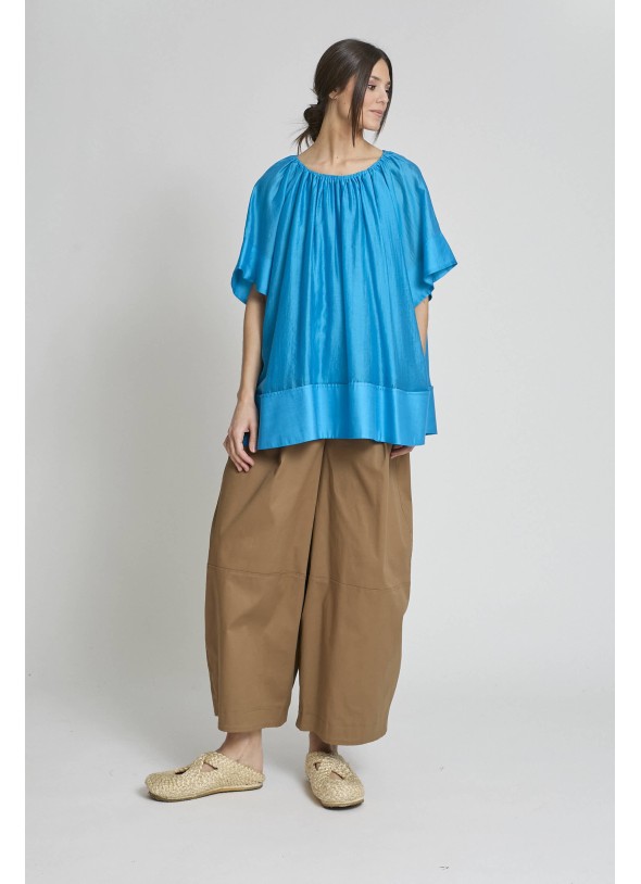 CAMISA GOMA HOMBROS AZUL