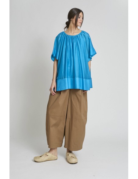 CAMISA GOMA HOMBROS AZUL