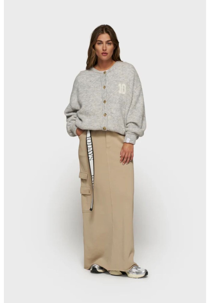 FALDA RECTA BOLSILLOS TIERRA