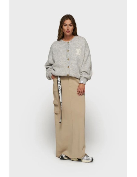 FALDA RECTA BOLSILLOS TIERRA