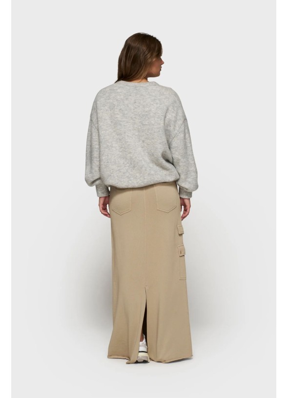 FALDA RECTA BOLSILLOS TIERRA