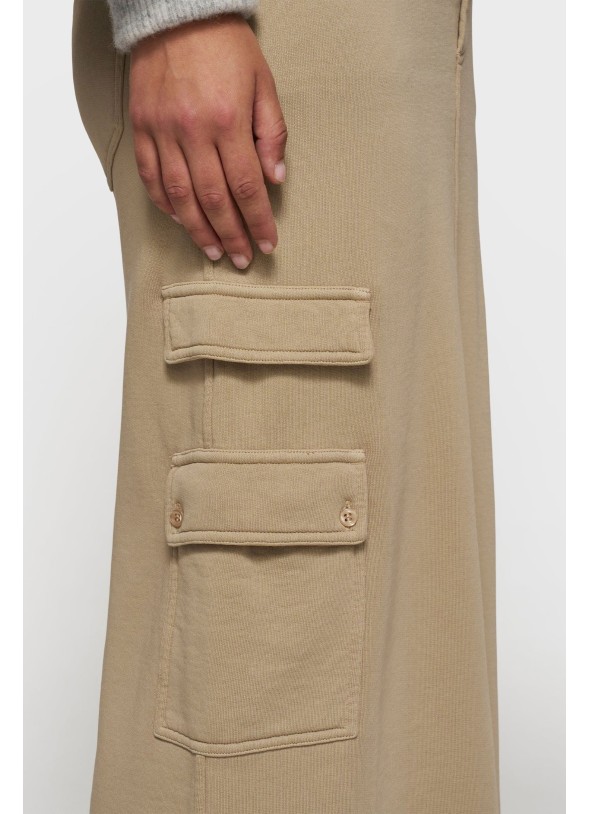 FALDA RECTA BOLSILLOS TIERRA