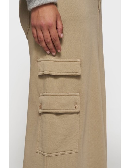 FALDA RECTA BOLSILLOS TIERRA