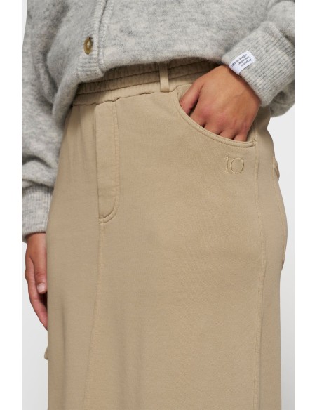 FALDA RECTA BOLSILLOS TIERRA