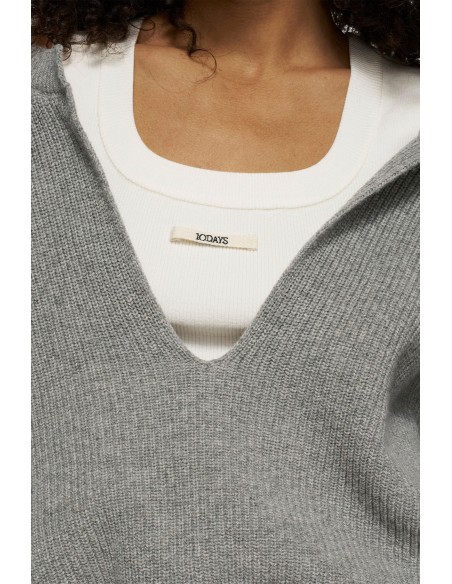 JERSEY PICO CASHMERE GRIS