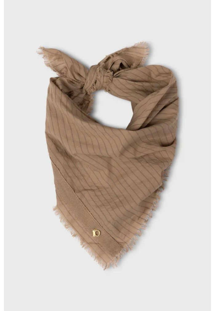 PAÑUELO RAYAS TIERRA