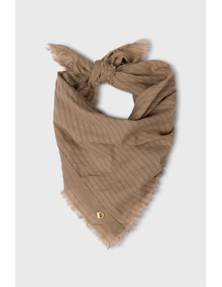 PAÑUELO RAYAS TIERRA