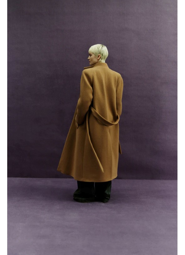 ABRIGO LANA CAMEL