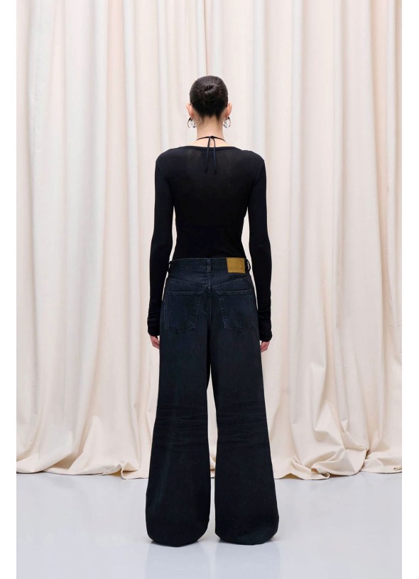 PANTALON DENIM NEGRO PINZA