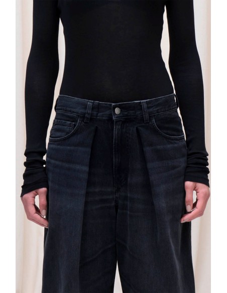 PANTALON DENIM NEGRO PINZA