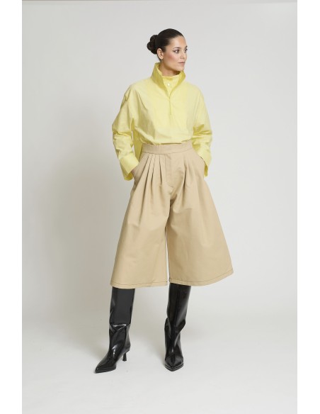 BERMUDA SAMURAY GABARDINA BEIGE