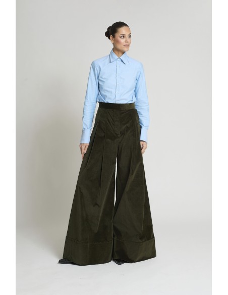 PANTALON SAMURAY VELVETON VERDE