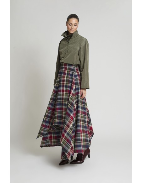 FALDA AIUR CUADROS VERDES