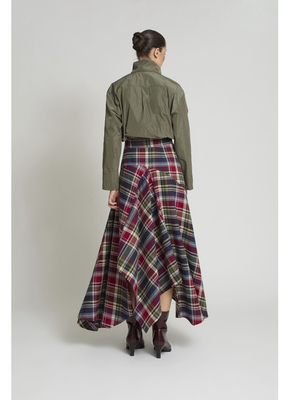 FALDA AIUR CUADROS VERDES