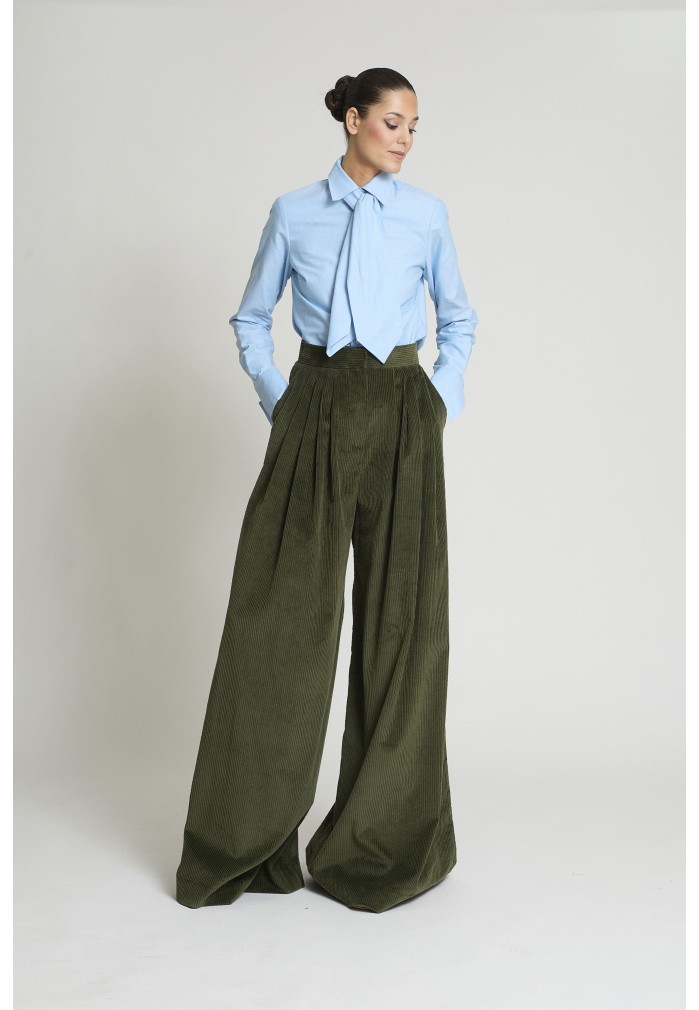 PANTALON SAMURAY PANA VERDE