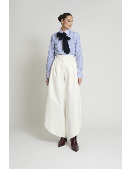 PANTALON TULIPAN GABARDINA BLANCO