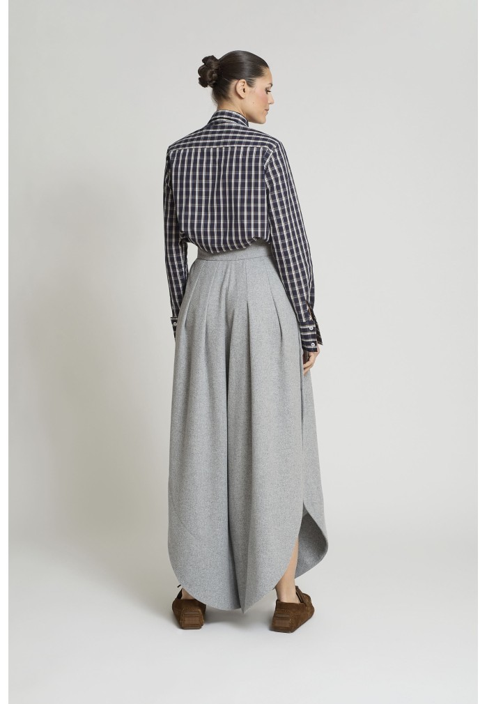 PANTALON TULIPAN LANA GRIS 2