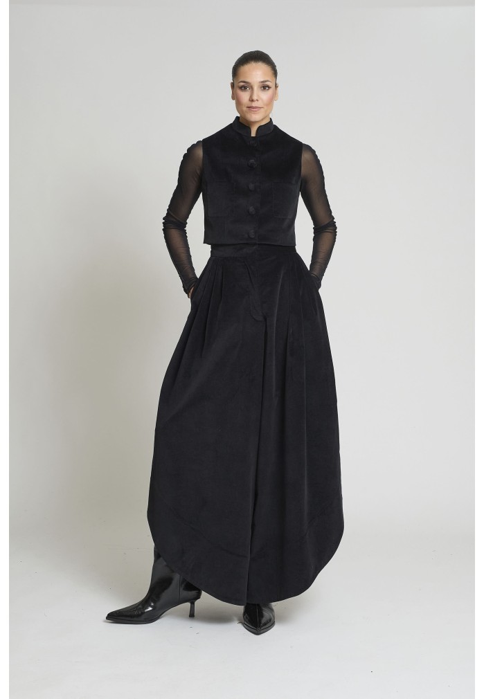 PANTALON TULIPAN VELVETON NEGRO