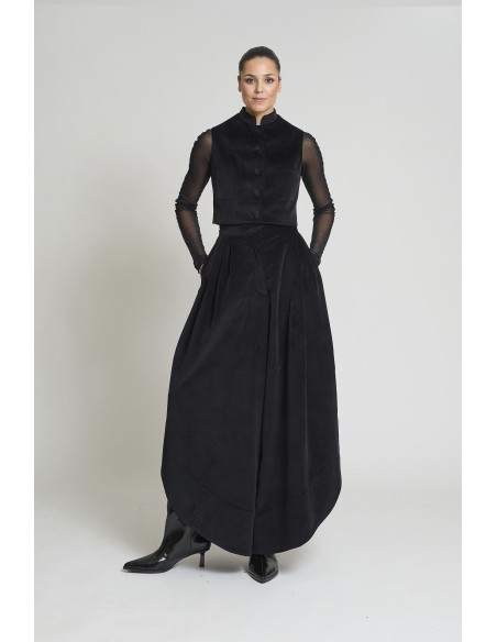 PANTALON TULIPAN VELVETON NEGRO