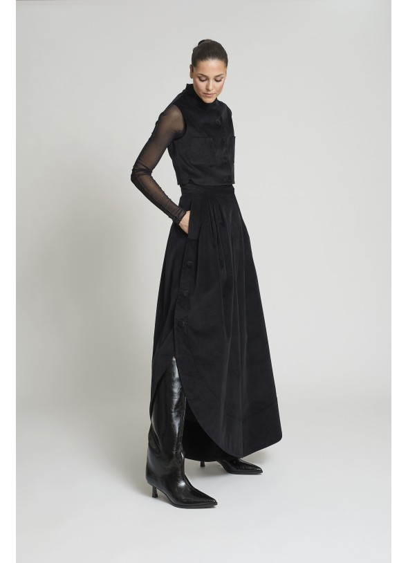 PANTALON TULIPAN VELVETON NEGRO