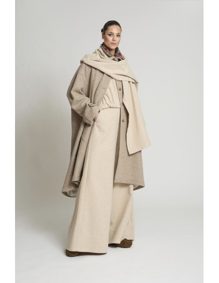 ABRIGO ZURIÑE LANA BEIGE