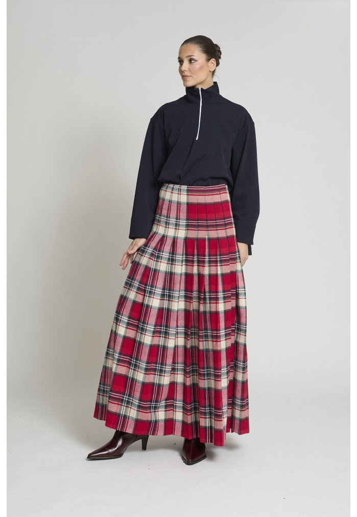 FALDA ANA CUADROS ROJOS