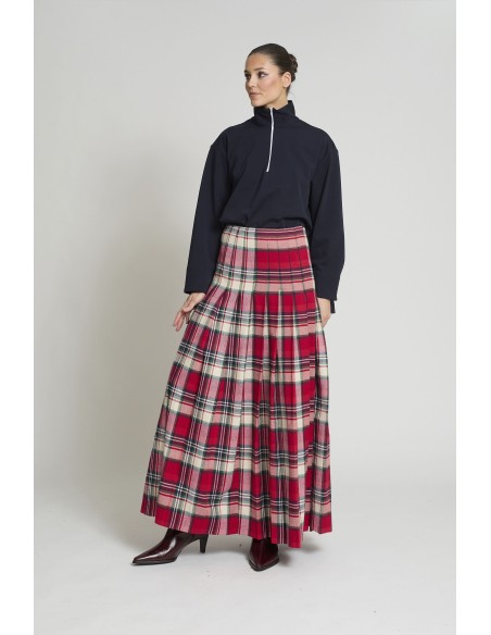 FALDA ANA CUADROS ROJOS