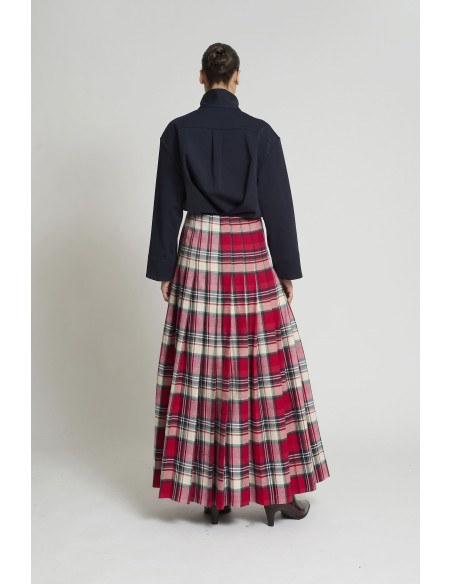 FALDA ANA CUADROS ROJOS