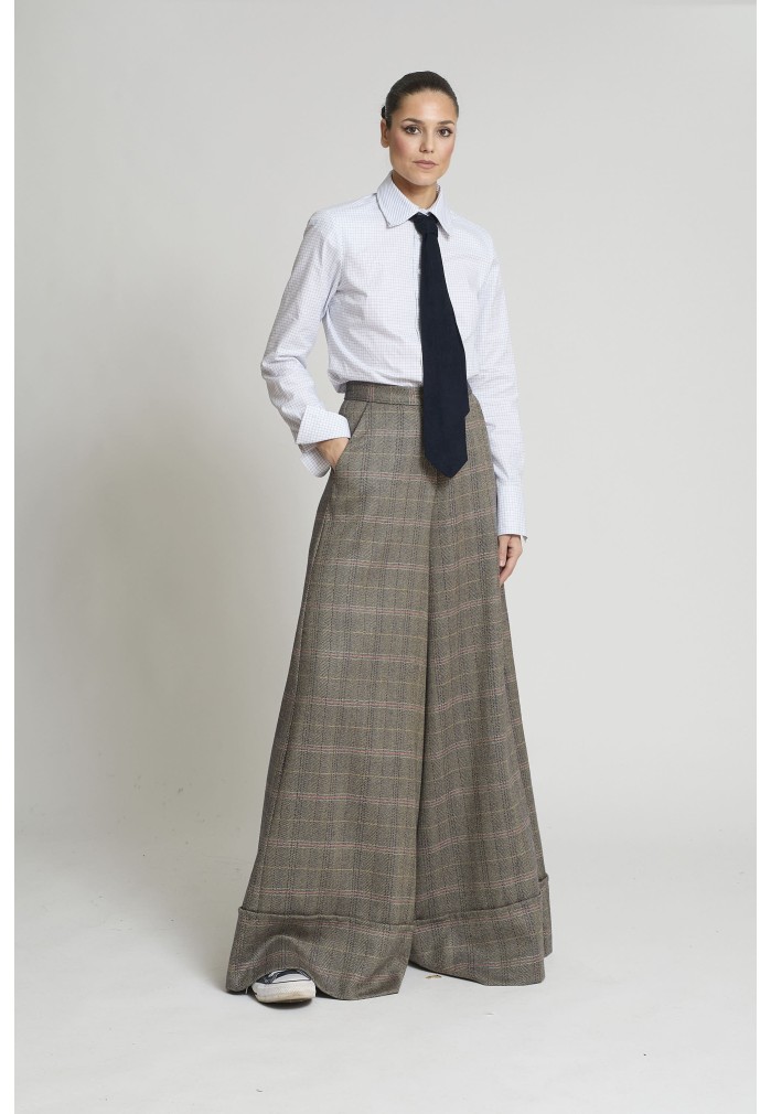 CAMISA CLASICA BLANCA AZUL