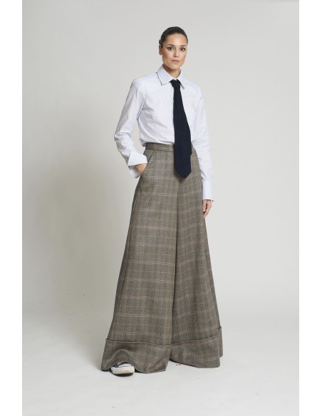 CAMISA CLASICA BLANCA AZUL