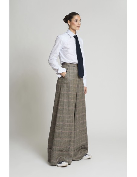 CAMISA CLASICA BLANCA AZUL