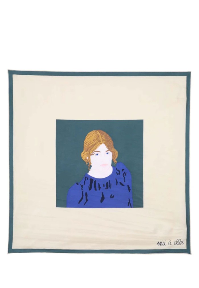 PAÑUELO CUADRADO CREMA SUZANNE