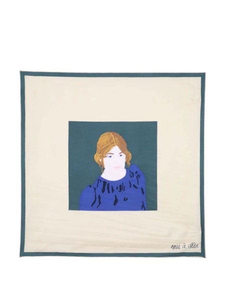 PAÑUELO CUADRADO CREMA SUZANNE